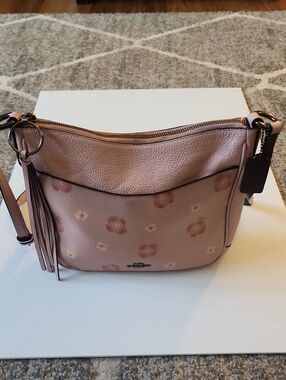 Coach Chaise Leather Crossbody Featuring a Pansy Print.